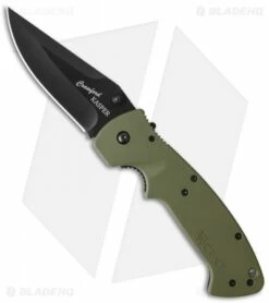 CRKT Crawford Kasper Liner Lock Knife OD Green Zytel (3.75" Black) 6773KOD