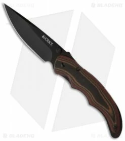 CRKT Endorser Spring Assisted Knife (3.18" Black Plain) 1105K