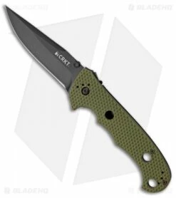 CRKT Hammond Cruiser LAWKS Liner Lock Knife OD Green (3.75" Black) 7904DKG