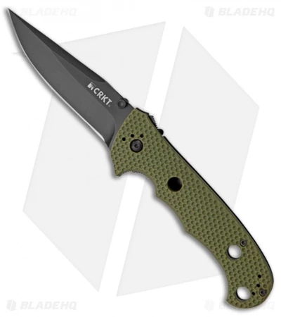 CRKT Hammond Cruiser LAWKS Liner Lock Knife OD Green (3.75" Black) 7904DKG 1 CRKT Hammond Cruiser LAWKS Liner Lock Knife OD Green (3.75" Black) 7904DKG