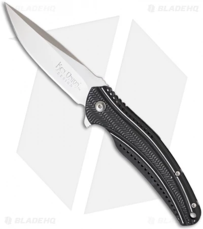 CRKT Ken Onion Ripple Frame Lock Knife Black (3.125" Satin) K405KXP 1 CRKT Ken Onion Ripple Frame Lock Knife Black (3.125" Satin) K405KXP