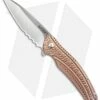 CRKT Ken Onion Ripple Bronze Folding Knife (3.16" Satin Serr) K406BXS