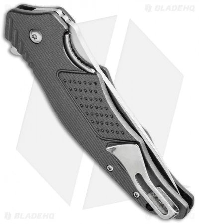 CRKT Ken Onion Outrage Liner Lock Knife Gray Aluminum (3.25" Satin) K320GXP 2 CRKT Ken Onion Outrage Liner Lock Knife Gray Aluminum (3.25" Satin) K320GXP - Image 2