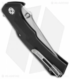 CRKT Tighe Tac Two Clip Point Flipper Button Lock Knife GRN (3.38" Satin) 5230 -Kershaw Sales Shop crkt tighe tac two 5230 side cm