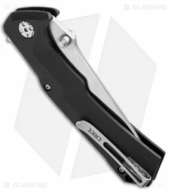 CRKT Tighe Tac Two Tanto Flipper Button Lock Knife GRN (3.25" Satin) 5235 -Kershaw Sales Shop crkt tighe tac two tanto 5235 side cm