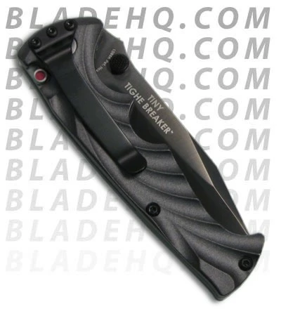 CRKT Black Tiny Tighe Breaker Spring Assisted Knife (2.9" Black Serr) 1097K 2 CRKT Black Tiny Tighe Breaker Spring Assisted Knife (2.9" Black Serr) 1097K - Image 2