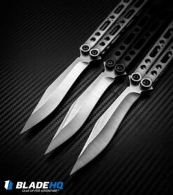 Geof Dumas Rotten EX10 Balisong Butterfly Knife Titanium W/Swedge (4.25" Satin) -Kershaw Sales Shop geof dumas rotten ex10 butterfly swedge BHQ 49632 black dlc BHQ 49557 plain BHQ 49557 dl