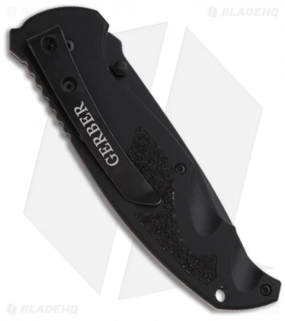 Gerber Answer 3.25 Spring Assisted Tanto Knife (3.3" Black Serr) 1970 2 Gerber Answer 3.25 Spring Assisted Tanto Knife (3.3" Black Serr) 1970 - Image 2