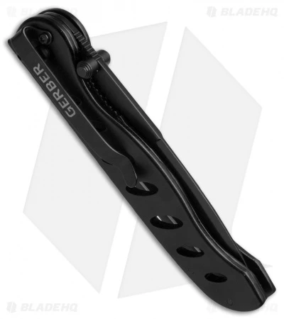 Gerber Evo Large Tanto Liner Lock Knife (3.50" Black Serr) 2 Gerber Evo Large Tanto Liner Lock Knife (3.50" Black Serr) - Image 2