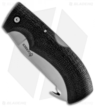 Gerber Gator Drop Point Lockback Knife Gut Hook (3.75" Bead Blast) 6932 2 Gerber Gator Drop Point Lockback Knife Gut Hook (3.75" Bead Blast) 6932 - Image 2