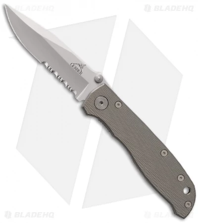 Gerber Harsey Air Ranger Liner Lock Knife (3.25" Bead Blast Serr) 45860 1 Gerber Harsey Air Ranger Liner Lock Knife (3.25" Bead Blast Serr) 45860