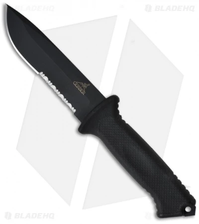 Gerber Prodigy Combat Knife Black Fixed Blade (4.75" Black Serr) 22-41121 1 Gerber Prodigy Combat Knife Black Fixed Blade (4.75" Black Serr) 22-41121