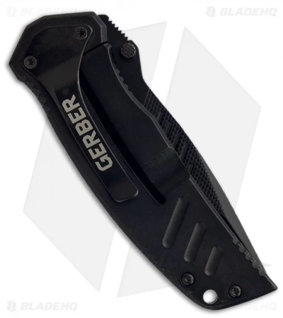 Gerber Swagger Frame Lock Knife (3.25" Black Serr) 2 Gerber Swagger Frame Lock Knife (3.25" Black Serr) - Image 2