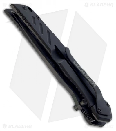 Gerber Swagger Frame Lock Knife (3.25" Black Serr) 3 Gerber Swagger Frame Lock Knife (3.25" Black Serr) - Image 3