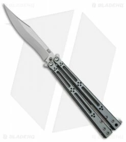 Hom Design Basilisk-R Balisong Butterfly Knife Gray/Black G10 (Bead Blast)