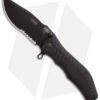HTM Darrel Ralph Gun Hammer Bowie Spring Assisted Knife (3.5" Black Serr)