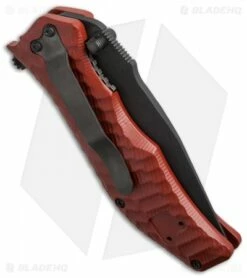 HTM Darrel Ralph Gun Hammer Tanto Spring Assisted Knife Red (3.5" Black) -Kershaw Sales Shop htm gun hammer assist crimson red dlc tanto cm side
