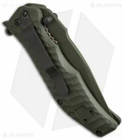 HTM Darrel Ralph Gun Hammer Bowie Spring Assisted Knife OD Green (3.5" OD Green) 5 HTM Darrel Ralph Gun Hammer Bowie Spring Assisted Knife OD Green (3.5" OD Green) -Kershaw Sales Shop htm gun hammer od ghodod cm side