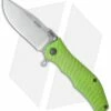 HTM Darrel Ralph Gun Hammer Bowie Spring Assisted Knife Green (3.5" Acid SW)