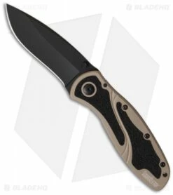 Kershaw Blur Assisted Opening Knife Desert Sand (3.375" Black) 1670DSBLK