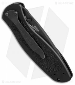 Kershaw Blur Assisted Opening Tactical (3.375" Black) 1670BLK -Kershaw Sales Shop kershaw blur black black 1670BLK BHQ 0140 er side
