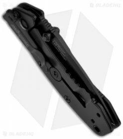Kershaw Cryo Assisted Opening Knife (2.75" Black Serr) 1555BLKST -Kershaw Sales Shop kershaw cryo 1555blk side