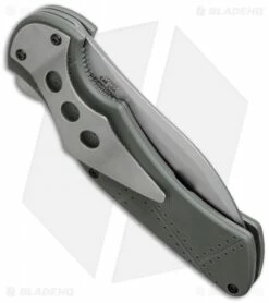 Kershaw Junkyard Dog II Liner Lock Knife Gray G10 (3.75" Bead Blast Serr) 1725ST -Kershaw Sales Shop kershaw junkyard dog II ser 1725st side cm 1
