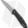 Kershaw Leek Assisted Opening Knife Black (3" Bead Blast Serr) 1660C27ST