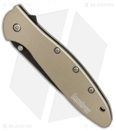 Kershaw Leek Assisted Opening Knife Desert Sand (3" Black) 1660DSBLK 2 Kershaw Leek Assisted Opening Knife Desert Sand (3" Black) 1660DSBLK - Image 2