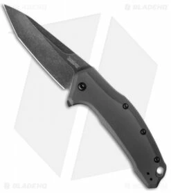 Kershaw Link Tanto Knife Gray Aluminum (3.25" BlackWash) 1776TGRYBW