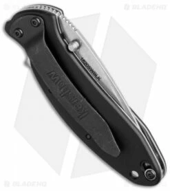 Kershaw Scallion Assisted Opening Knife Black (2.25" Stonewash) 1620SWBLK -Kershaw Sales Shop kershaw scallion assisted sw 1620swblk bhq36348 cm side