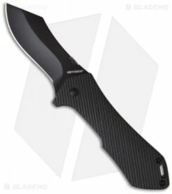 Meyerco Maxx-Q Mini Knife Tactical Spring Assisted Opener (2.9" Black Plain)