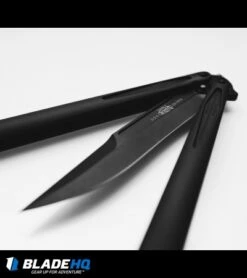 Microtech Tachyon III Balisong Butterfly Knife Tactical (4.5" Black) 173-1T -Kershaw Sales Shop microtech tachyon iii black BHQ 30339 dl