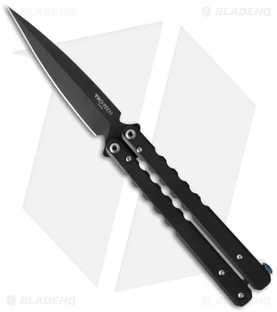 Pro-Tech FlyFather Butterfly Knife DLC Black Titanium W/Clip (4.25" Black) 1 Pro-Tech FlyFather Butterfly Knife DLC Black Titanium W/Clip (4.25" Black)