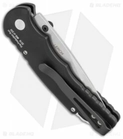Pro-Tech TR-5 Lerch Spring Assisted Knife Black (3.25" Stonewash Serr) SA.2 -Kershaw Sales Shop protech tr 5 sa 1 side cm