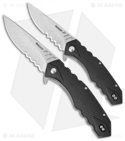 CRKT Ruger Knives Follow-Through Compact Flipper Knife (3.25" Stonewash) R1703 4 CRKT Ruger Knives Follow-Through Compact Flipper Knife (3.25" Stonewash) R1703 - Image 4