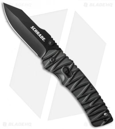 Schrade Dual-Action Manual/Assisted Opening Knife (3.5" Black) SCHA10B 1 Schrade Dual-Action Manual/Assisted Opening Knife (3.5" Black) SCHA10B