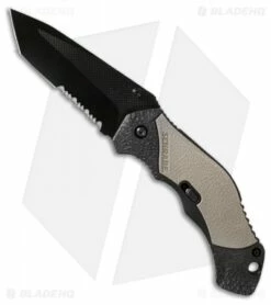 Schrade SCHA4BGTS Tanto Spring Assisted Knife Gray (3.375" Black Serr)