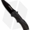Schrade SCHA7B Clip Point Spring Assisted Knife (3.25" Black Plain)