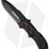 Smith & Wesson Black Ops SWBLOP3R Smoked Red Spring Assisted Knife (3.35" Black)