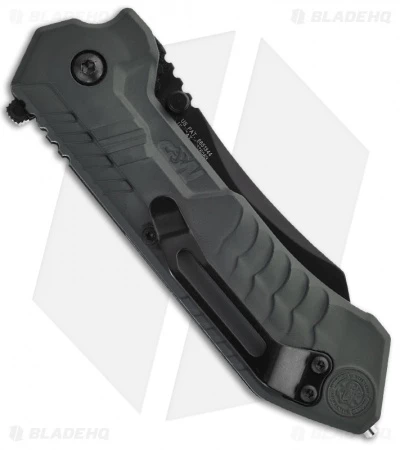 Smith & Wesson MAGIC Spring Assisted Tanto Knife (3" Black Serr) SWMP2BS 2 Smith & Wesson MAGIC Spring Assisted Tanto Knife (3" Black Serr) SWMP2BS - Image 2