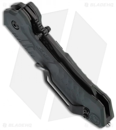 Smith & Wesson MAGIC Spring Assisted Tanto Knife (3" Black Serr) SWMP2BS 3 Smith & Wesson MAGIC Spring Assisted Tanto Knife (3" Black Serr) SWMP2BS - Image 3