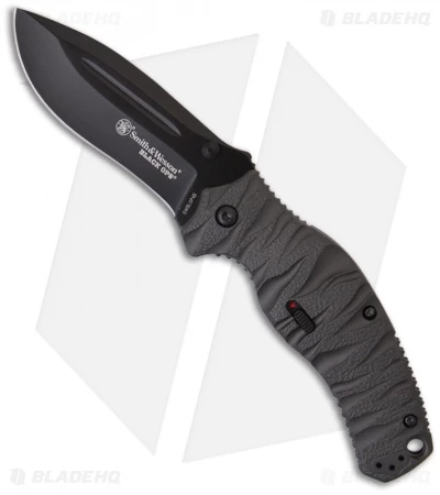 Smith & Wesson Black Ops SWBLOP4B Spring Assisted Knife (3.35" Black Plain) 1 Smith & Wesson Black Ops SWBLOP4B Spring Assisted Knife (3.35" Black Plain)