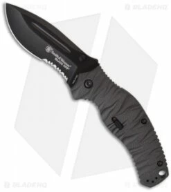 Smith & Wesson Black Ops SWBLOP4BS Spring Assisted Knife (3.35" Black Serr)