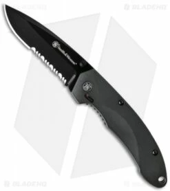 Smith & Wesson SWAT Spring Assisted Knife Gray (3.25" Black Serr) SW6000BS