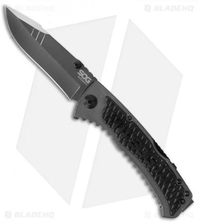 SOG Sideswipe Spring Assisted Knife (3.375" Gray) SW1011-CP 1 SOG Sideswipe Spring Assisted Knife (3.375" Gray) SW1011-CP