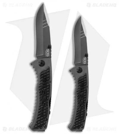 SOG Sideswipe Spring Assisted Knife (3.375" Gray) SW1011-CP 4 SOG Sideswipe Spring Assisted Knife (3.375" Gray) SW1011-CP - Image 4