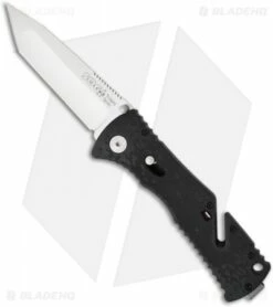 SOG Trident Large Tanto Assisted Opening Knife Black (3.75" Satin) TF-6