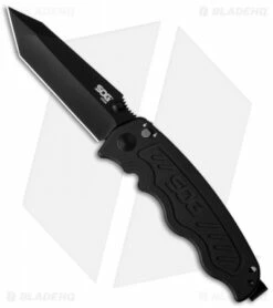 SOG Zoom Tanto Spring Assisted Knife (3.625" Black) ZM1014