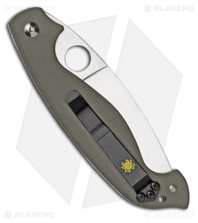 Spyderco Barong By Ed Schempp Folding Knife Green G-10 (Plain) C124GPFG 2 Spyderco Barong By Ed Schempp Folding Knife Green G-10 (Plain) C124GPFG - Image 2